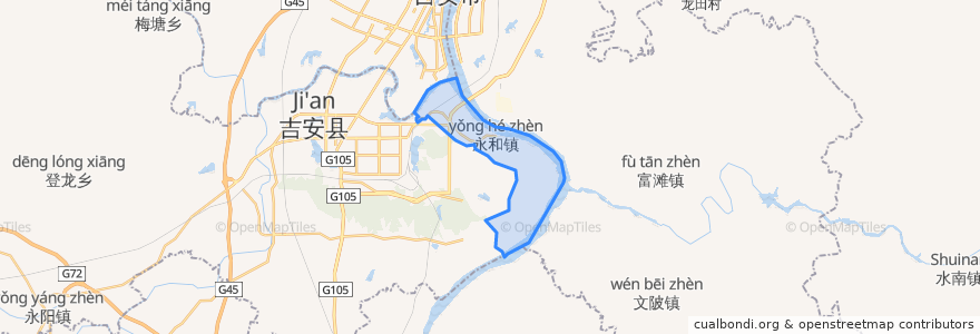 Mapa de ubicacion de 永和镇.