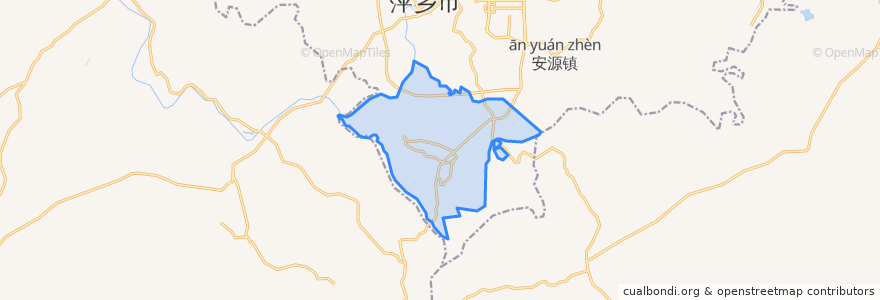 Mapa de ubicacion de 五陂镇.