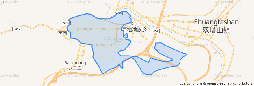 Mapa de ubicacion de 钢城街道.