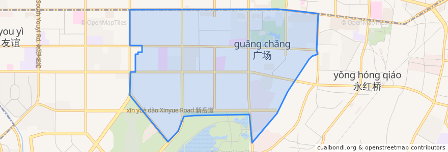 Mapa de ubicacion de 广场街道.