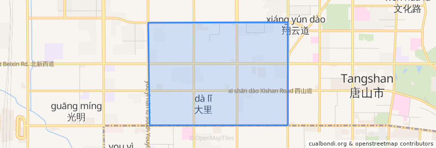 Mapa de ubicacion de 大里街道.