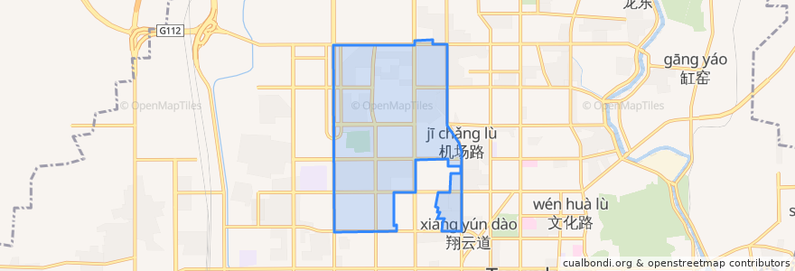 Mapa de ubicacion de 翔云道街道.