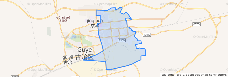 Mapa de ubicacion de 唐家庄街道.