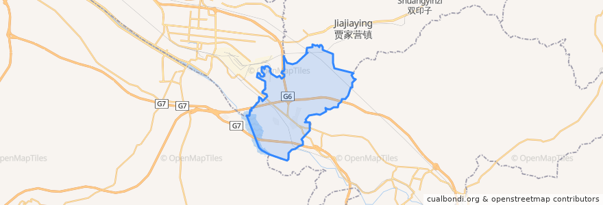 Mapa de ubicacion de 顾家营镇.