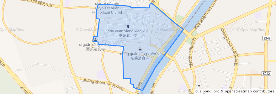 Mapa de ubicacion de 堡子里街道.