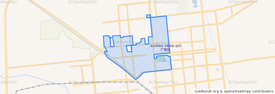 Mapa de ubicacion de 爱民东道街道.