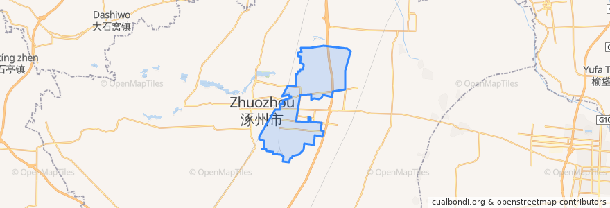 Mapa de ubicacion de 清凉寺街道.