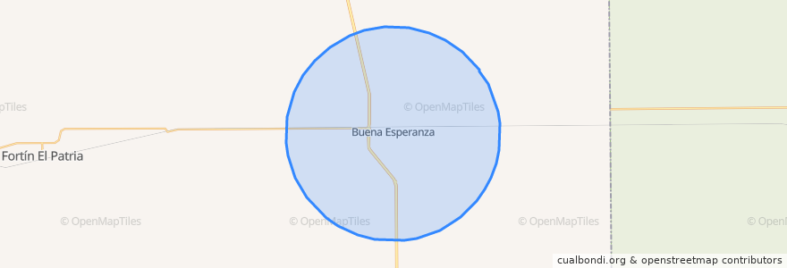 Mapa de ubicacion de Municipio de Buena Esperanza.