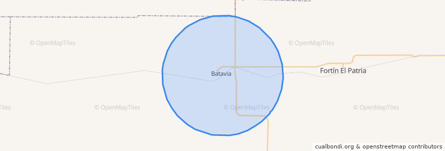 Mapa de ubicacion de Comisión Municipal de Batavia.