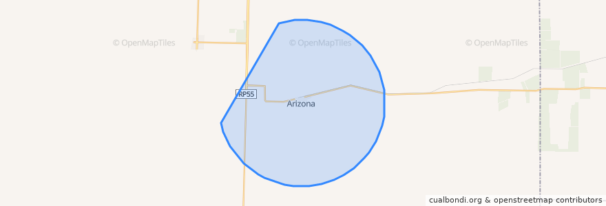 Mapa de ubicacion de Comisión Municipal de Arizona.