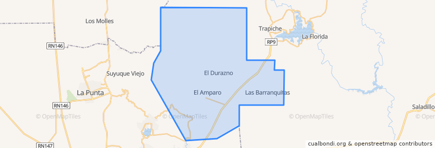 Mapa de ubicacion de Municipio de Estancia Grande.