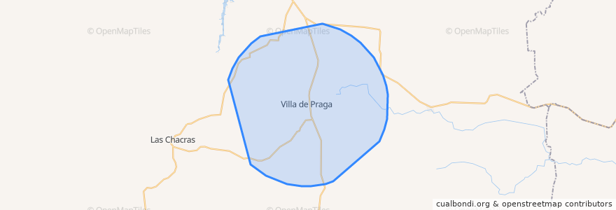 Mapa de ubicacion de Comisión Municipal de Villa de Praga.