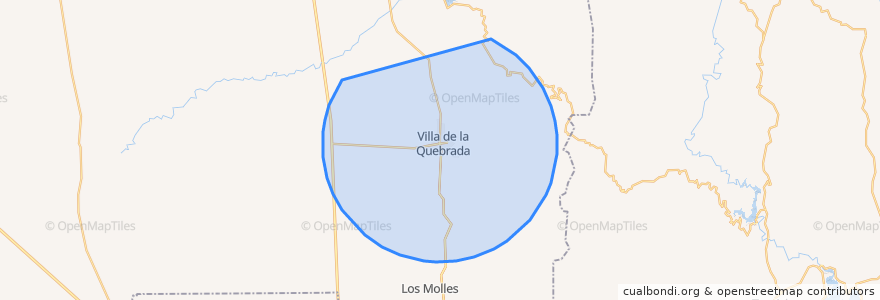 Mapa de ubicacion de Comisión Municipal de Villa de la Quebrada.