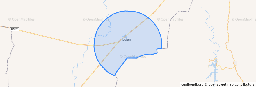 Mapa de ubicacion de Municipio de Luján.