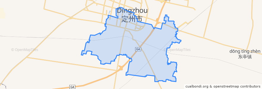 Mapa de ubicacion de 南城区街道.