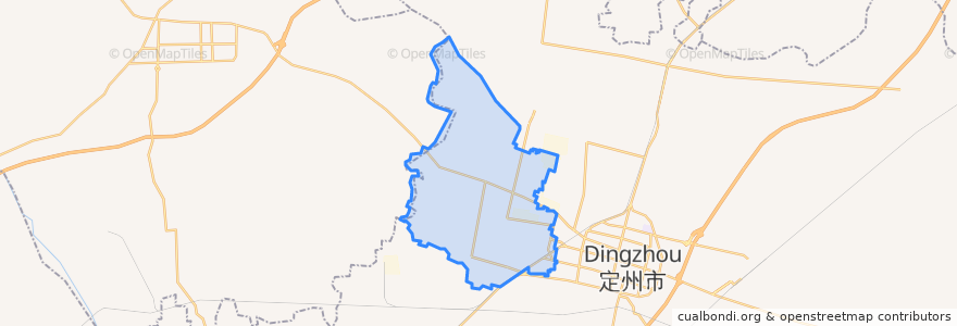 Mapa de ubicacion de Chang'anlu Subdistrict.