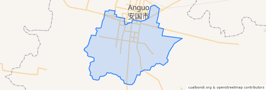 Mapa de ubicacion de 祁州路街道.