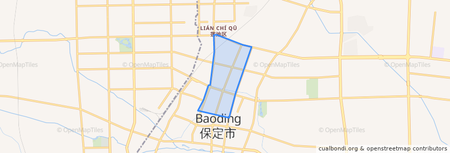 Mapa de ubicacion de 和平里街道.