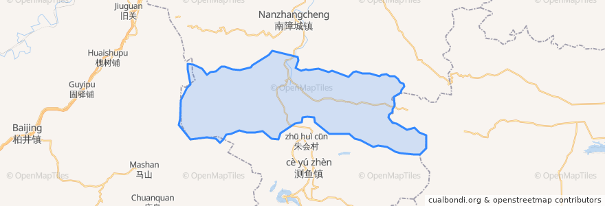 Mapa de ubicacion de 苍岩山镇.