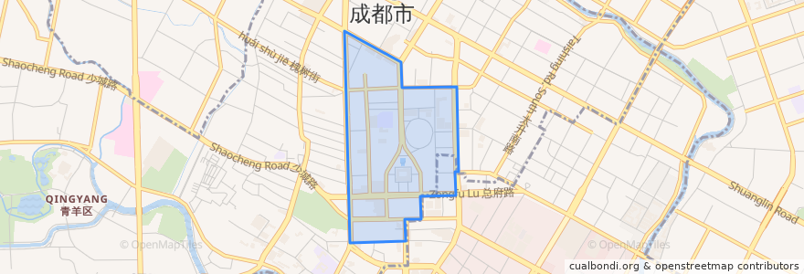 Mapa de ubicacion de 西御河街道.