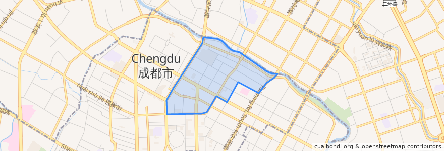 Mapa de ubicacion de 草市街街道.