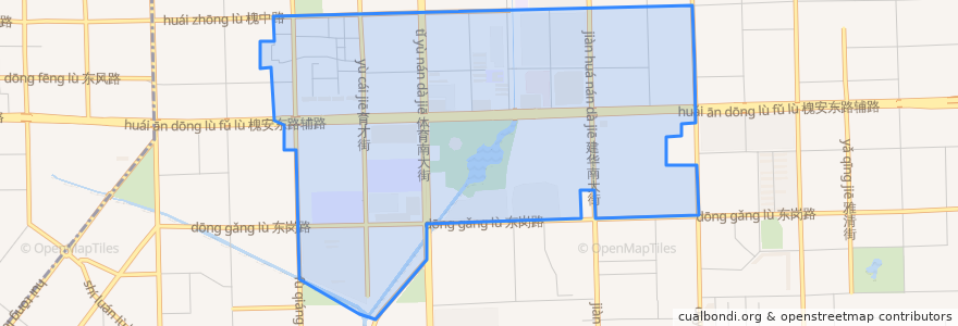 Mapa de ubicacion de Huaide Subdistrict.