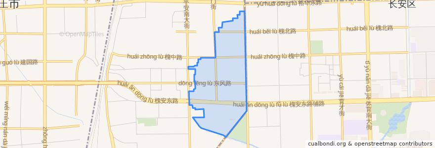 Mapa de ubicacion de 东风街道.