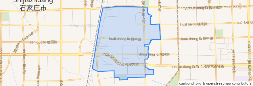 Mapa de ubicacion de 彭后街道.