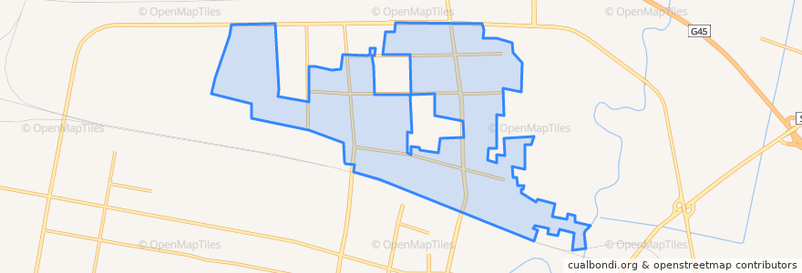 Mapa de ubicacion de 路北街道.