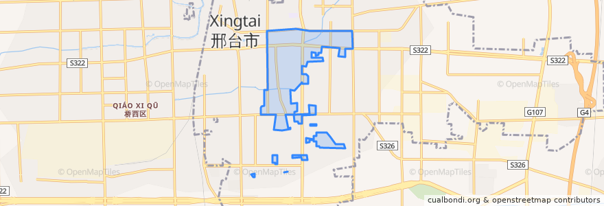 Mapa de ubicacion de 北大街街道.