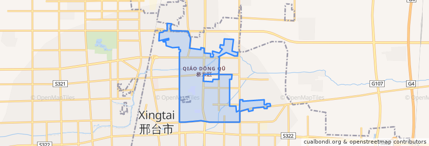 Mapa de ubicacion de 南长街街道.