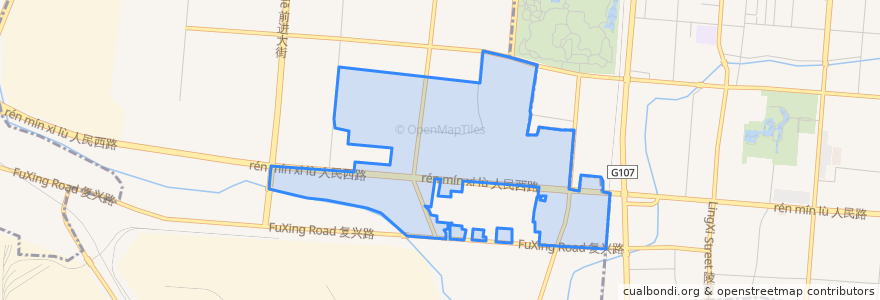 Mapa de ubicacion de 胜利桥街道.