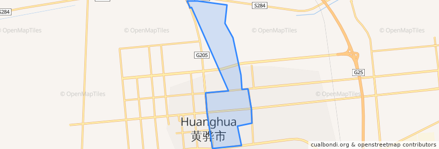 Mapa de ubicacion de 骅中街道.