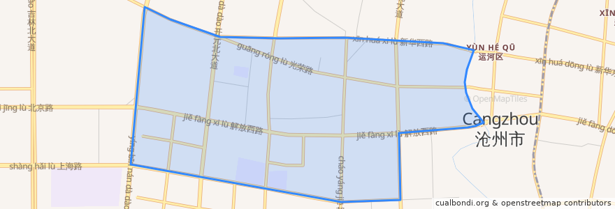 Mapa de ubicacion de 西环中街街道.