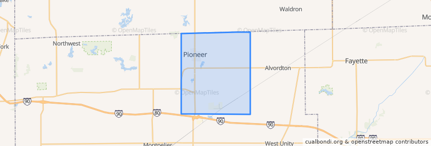 Mapa de ubicacion de Madison.