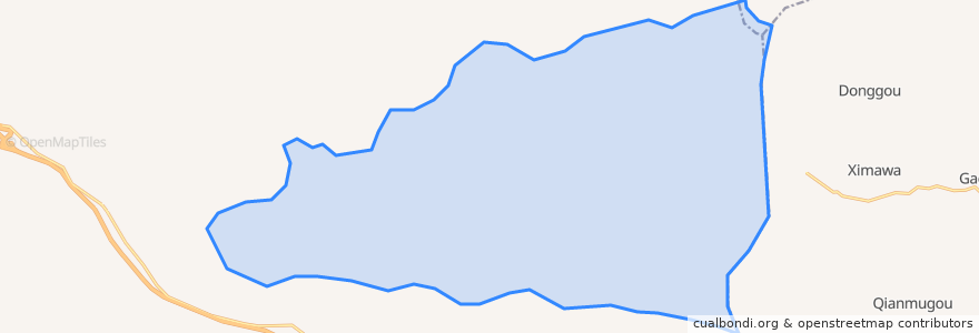 Mapa de ubicacion de 王家岔乡.