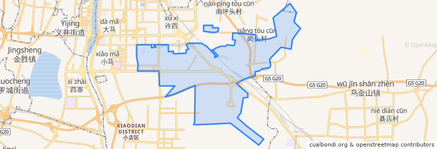 Mapa de ubicacion de 黄陵街道.