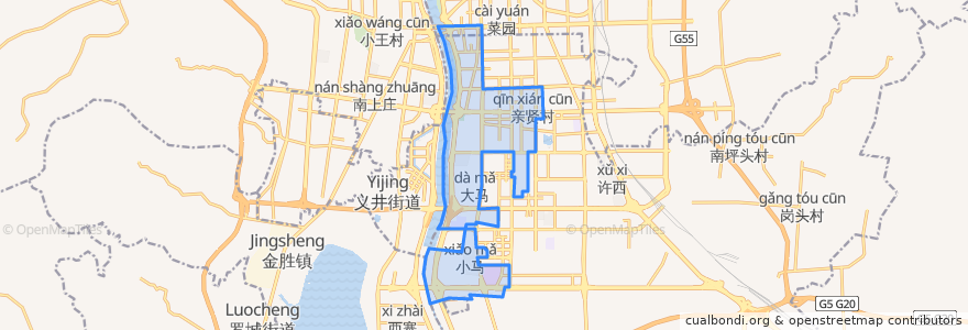 Mapa de ubicacion de 平阳路街道.