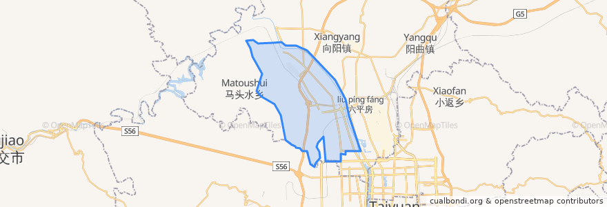 Mapa de ubicacion de 柴村街道.