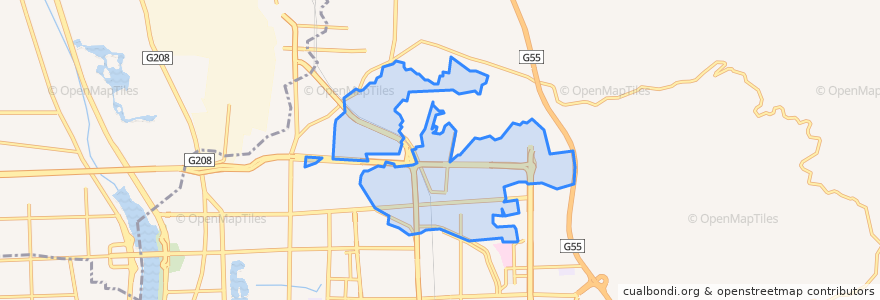 Mapa de ubicacion de 敦化坊街道.