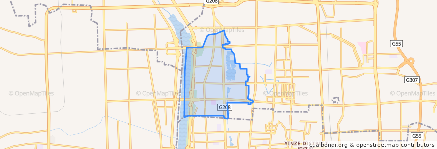 Mapa de ubicacion de 三桥街道.