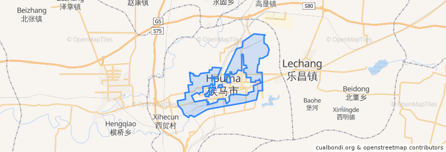 Mapa de ubicacion de 新田乡.