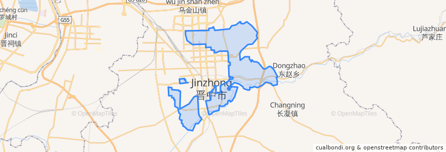 Mapa de ubicacion de 郭家堡乡.