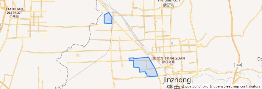 Mapa de ubicacion de 新建街道.