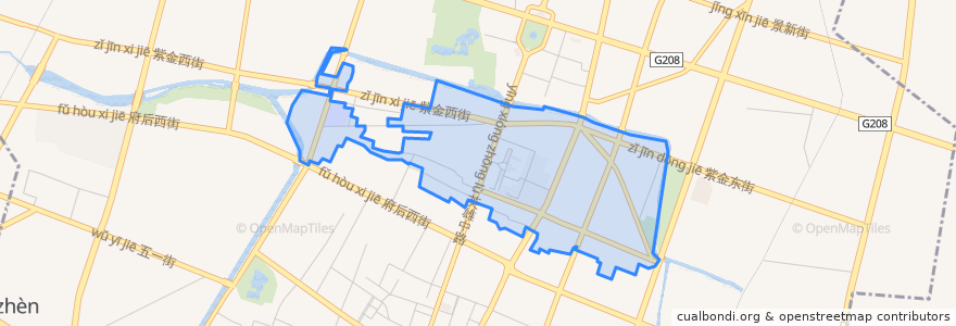 Mapa de ubicacion de 紫金街街道.