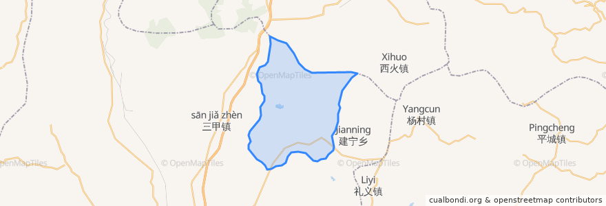 Mapa de ubicacion de Chenou.