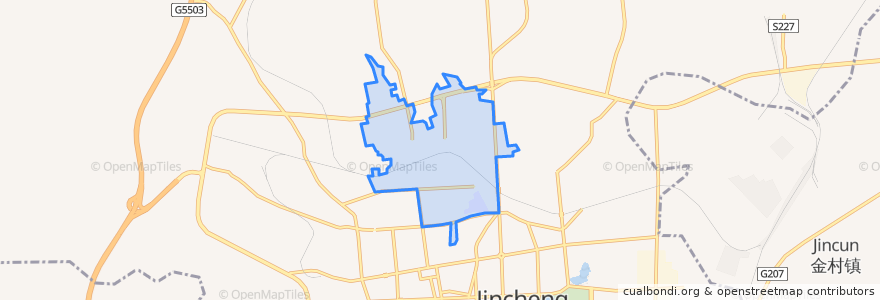 Mapa de ubicacion de Beijie Subdistrict.