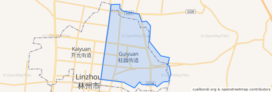 Mapa de ubicacion de 桂园街道.