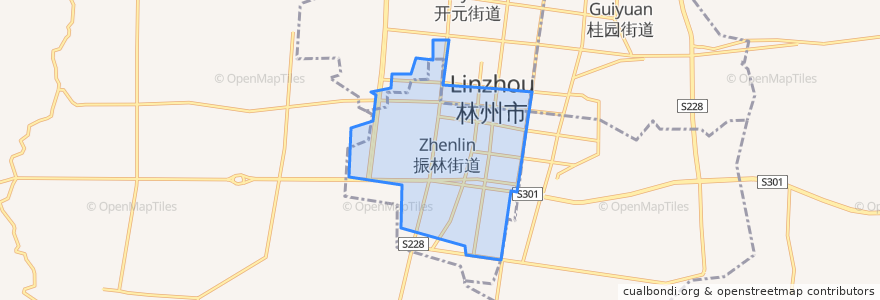 Mapa de ubicacion de 振林街道.