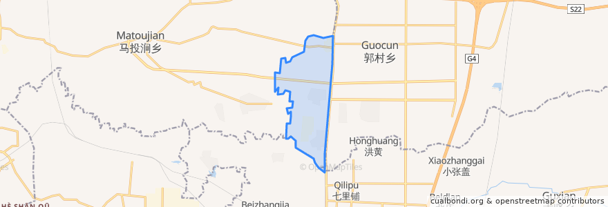 Mapa de ubicacion de 田村街道.